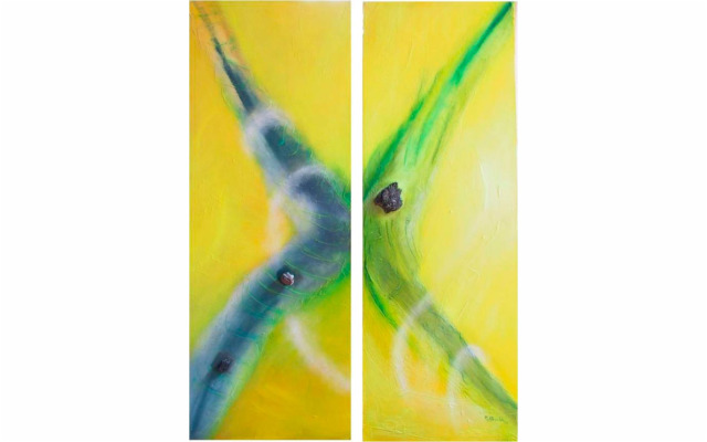 Mariana Attwell - Ailles de Lumière. 100 x 78 cm.