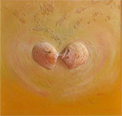 Mariana Attwell - Baisers de sable. 60 x 60 cm.