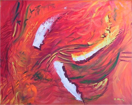 Mariana Attwell - Début. 70 x 60 cm.