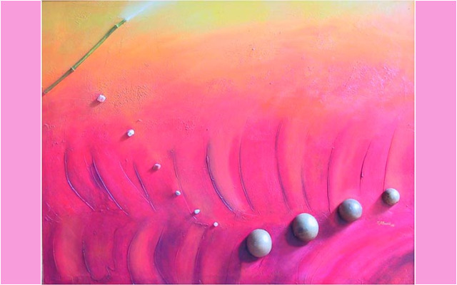 Mariana Attwell - Dunes de Feu. 120 x 80 cm.