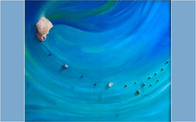 Mariana Attwell - Eau de Lune. 90 x 60 cm.