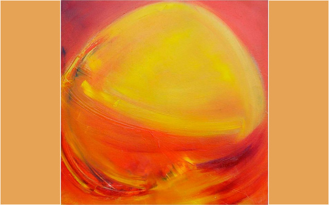 Mariana Attwell - Eclats du Soleil. 50 x 50 cm.