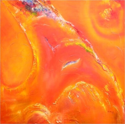 Mariana Attwell - Racines. 100 x 100 cm.