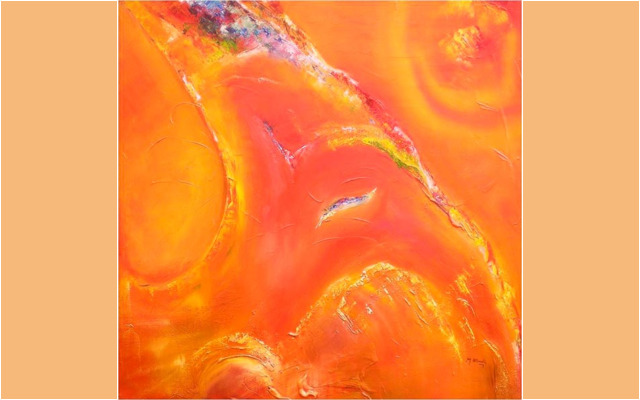Mariana Attwell - Racines. 100 x 100 cm.