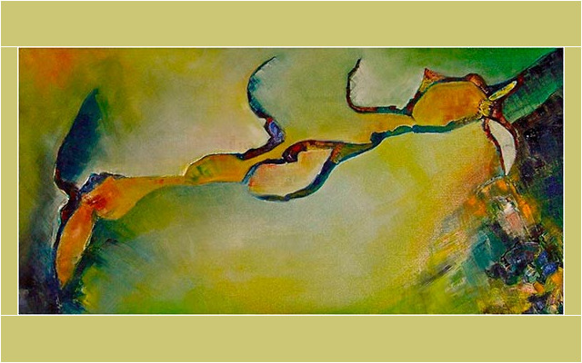 Mariana Attwell - Rencontre. 100 x 50 cm.