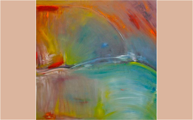 Mariana Attwell - Un lien Subtil. 100 x 100 cm.