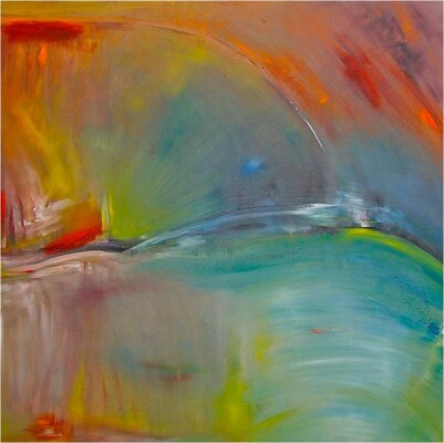 Mariana Attwell - Un lien Subtil. 100 x 100 cm.